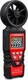 Anemometër dixhital Habotest HT625B, matje shpejtësie ere, ekran me ngjyra, i kuq e zi
