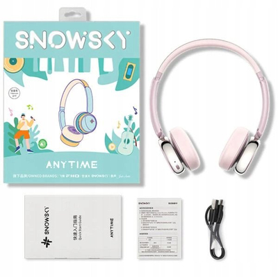 Kufje Bluetooth FiiO Snowsky Anytime, on ear, ANC, rozë
