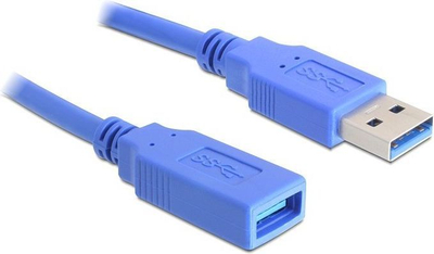 Kabllo USB DeLock (82538), USB-A në USB-A, 1 m, e kaltër