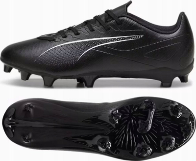 Këpucë futbolli Puma Ultra Play FG për meshkuj, terren i fortë, të zeza