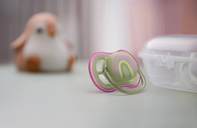Цуцла за бебе Philips Avent Ultra Air SCF085/59, 0–6 месеци, силикон, сет 2 парчиња, розова