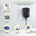 Adapter universal rryme Techly IPW-NTS2250G2, 3-12V 2.25A 27W, portë USB 5V 1A, i zi