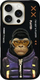 Mbulesë telefoni Nimmy Cool&amp;Cute 2.0 Monkey për iPhone 16 Pro Max 6.9", silikoni, e zezë