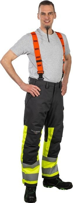 Pantallona dimri pune Helly Hansen Workwear Alna 2.0, me Primaloft, EN ISO 20471 CL 1, të verdha me të zeza