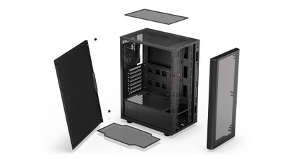 Kuti kompjuteri Endorfy Ventum 200 Solid, ATX, 7 ventilatorë, e zezë
