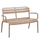 Stol oborri KORVER HM6332.04, polipropilen, 2 vende 113x65x76cm, cappuccino
