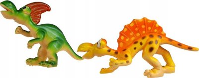 Lodra dinosaurë PROMO Funny, set me 6 copë, figura plastike, me ngjyra të forta