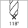 Spiralë metalike DORMER A002 DIN 338, 4.5mm, HSS, e shkurtër