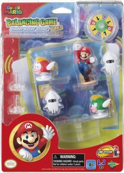 Set i lodrave Epoch Super Mario Keep Your Balance Level: 7392 Under The Water, 22cm x 16cm x 3.5cm