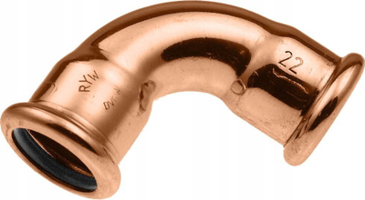 Bërryl pres bakri Kan-therm, 90°, 15 mm, bakër
