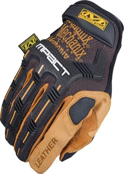 Doreza pune Mechanix Wear M-Pact Leather, Durahide, TrekDry, Black Coyote XXL