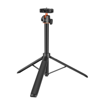 Tripod me selfie stick Puluz, 1.4 m, për telefon dhe kamera aksion, i zi