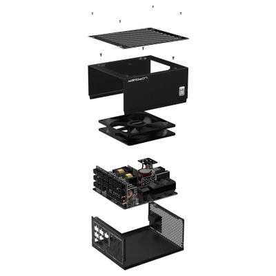 Напојување LC-Power Platinum LC1200P V2.52, 1200W, 80 Plus Platinum, модуларно, црно