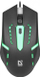 Mашина за глушец Defender Hit MB-601, со USB кабел, RGB осветлување, црна