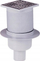 Сифон за под AlcaPlast, 105x105mm, вертикален излез 50mm, нерѓосувачки челик