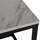 Set tavolina anësore Grelay 2-pjesësh MDF & metal 45×45×50 cm (HM8762.12)
