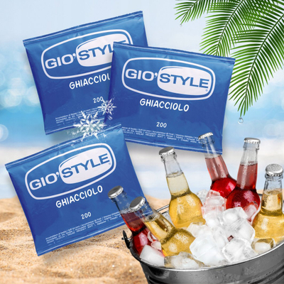 Element ftohës me xhel GioStyle Ghiacciolo Soft 200g, i ripërdorshëm, blu