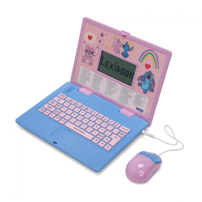 Laptop edukativ biling, Stitch, anglisht rumanisht, blu