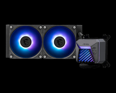 Ftohës uji CPU MSI MAG CoreLiquid A15 240, radiator 240mm, ARGB, gri