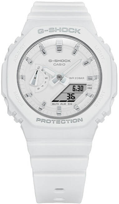 Orë për femra Casio G-Shock Original Carbon Core Guard GMA-S2100-7AER (619), e bardhë