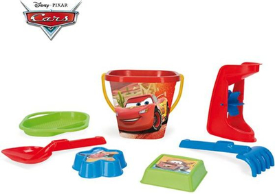 Set rëre Wader Sand Set Cars, 7 pjesë, me ngjyra