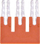 Lidhës transversal Wago 282-433, 3 pole, portokalli