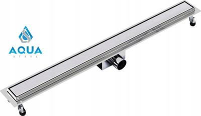 Kanal dushi linear Aqua Steel LA 600, çelik inox, 60 cm, ngjyrë argjendi