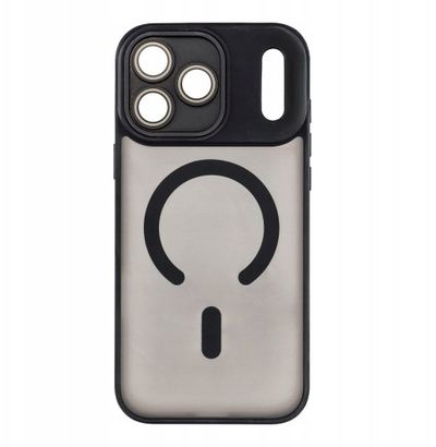 Mbrojtëse telefoni OEM Variete Mag Cover për iPhone 17 Pro Max, bie me MagSafe, mat, e zezë