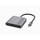 Адаптер USB-C Gembird A-CM-COMBO3-05, HDMI 4K, USB 3.2, сив