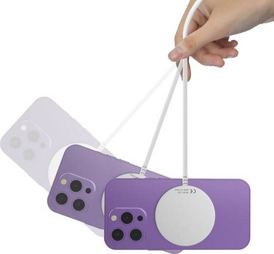 Karikues wireless magnetik Tech-Protect A25, MagSafe, 15W, i bardhë