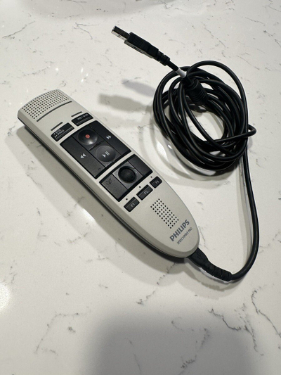 Mikrofon diktofon Philips SpeechMike LFH3200, USB, butona kontrolli, i bardhë
