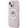 Kapak telefoni Karl Lagerfeld KLHMP15SHFCCNOP për iPhone 15, 14, 13 6.1", me MagSafe, rozë