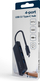 Hub USB Gembird UHB-CM-U3P4-02, USB-C në 4 porta USB 3.1 Gen 1, i zi