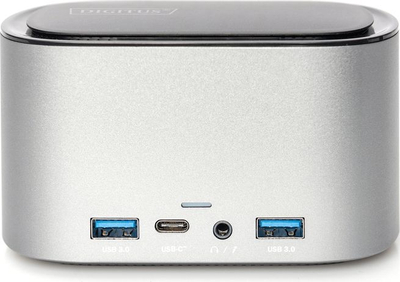 Dok Ankorimi USB C Digitus 11 Porta, SSD M.2, 4K, ngjyrë argjendi