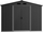 Shpi kopshti prej hekuri Saska Garden 259x257x202cm, çelik i galvanizum, gri