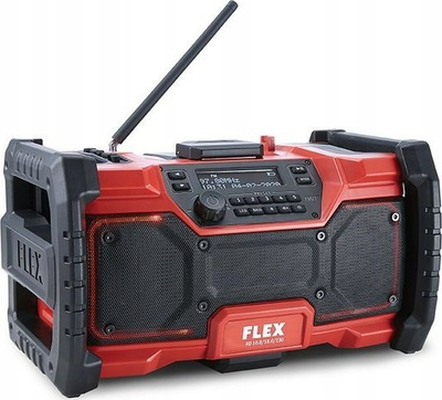 Radio kantieri FLEX RD Digital, pa kabllo, DAB FM Bluetooth, e kuqe