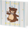 Kartë ftese Jupiter 1st Birthday Bear, 14 x 14 cm, me zarf, shumëngjyrëshe