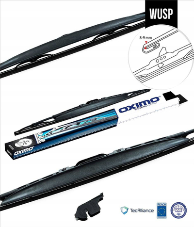 Fshirëse xhami OXIMO WUSP500, 500mm, me spoiler, e zezë