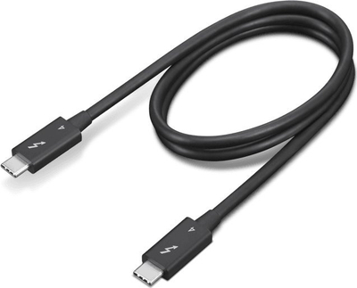 Kabllo Thunderbolt Lenovo 4X91K16968, 0.7 m, 40 Gbit/s, e zezë
