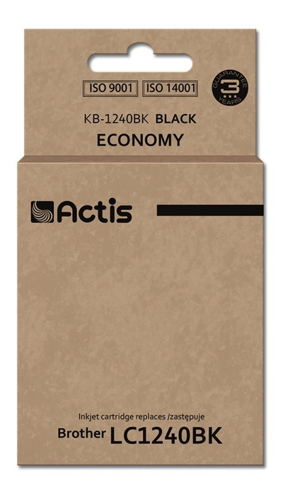 Ngjyrë për printer Actis KB-1240BK (zëvendësim për Brother LC1240BK/LC1220BK), 19 ml, e zezë