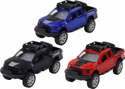 Makine lodër off road Leantoys MIX, die-cast metal, me rimorkio, ngjyra të përziera