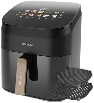 Fritezë pa vaj Cecotec Cecofry Grill Smokin 6500, 6.5L, multifunksionale, e zezë