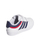 Atlete për kalamaj Adidas Hoops 4.0 Jr JI3484, me rripa me ngjitës, të bardha me blu