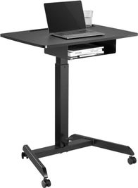 Tavolinë pune Maclean MC-903B, workstation me rregullim lartësie, e zezë