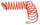 Zorrë pneumatike Mega Spiral 66250, 6mm, 5m, portokalli
