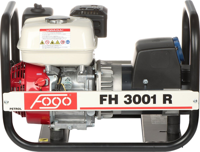 Gjenerator Fogo FH-3001R, 2500W, motor Honda GX200, i kuq