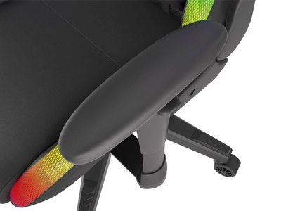 Karrige lojërash NATEC Genesis Trit 600 RGB, 150 kg, e zezë