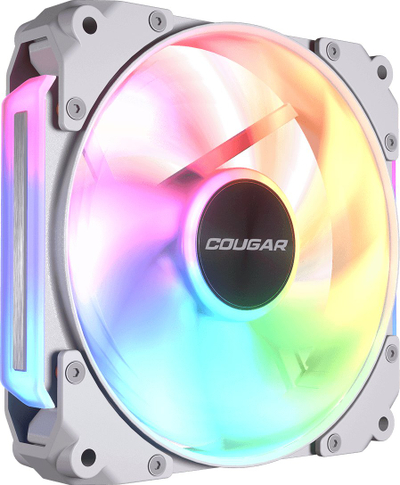 Ventilator për kasë COUGAR Apolar 120 ARGB, 120mm, reverse blade, i bardhë