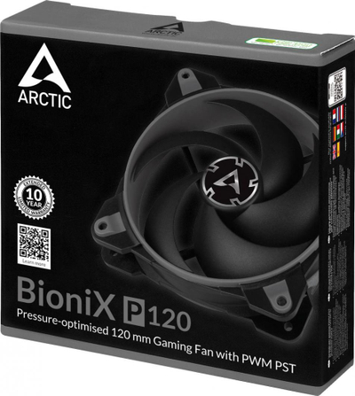 Ftohës Arctic BioniX P120, 120 mm, i hirtë