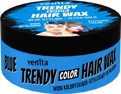 Dyll flokësh VENITA Trendy Hair Wax, 75g, blu